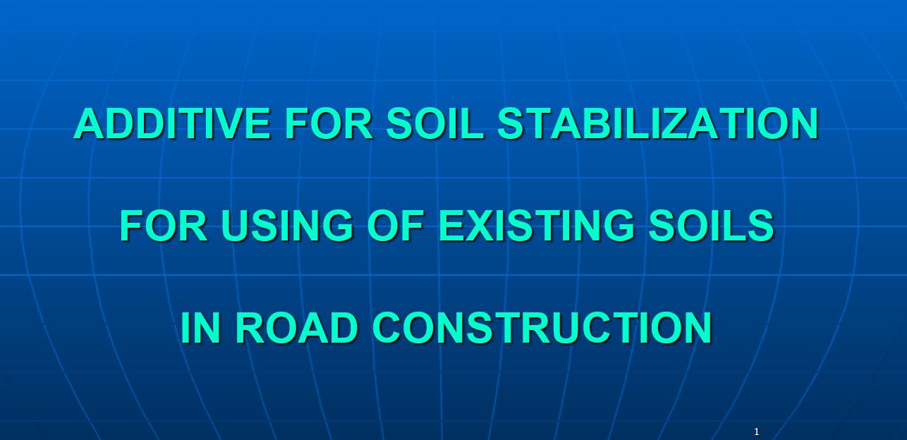 soil stabilisation